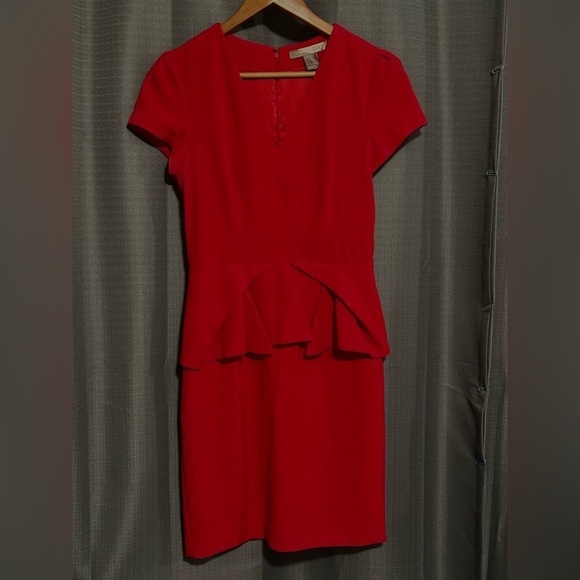 Forever 21 Peplum Red Dress - Picture 1 of 5